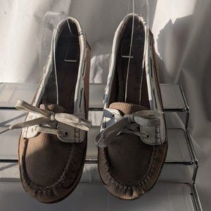 Clark's Soul of Africa Stone/Pierre Moccasin Boat Shoe Sz 8